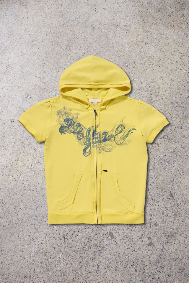 Urban Renewal One-Of-A-Kind Diesel Yellow Short Sleeve Track Top