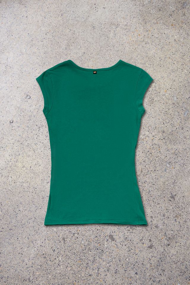 Urban Renewal One-Of-A-Kind Apple Bottom Jeans Sequin Logo Top #2