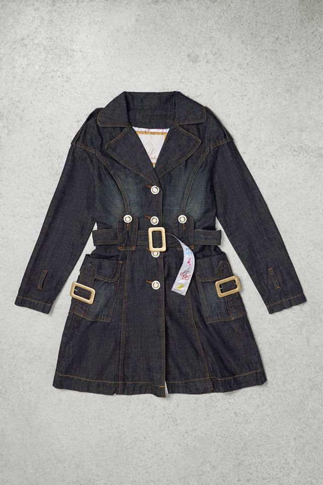 Urban Renewal One-Of-A-Kind Baby Phat Denim Trench Coat