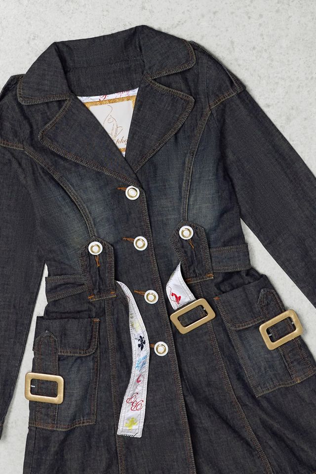 Urban Renewal One-Of-A-Kind Baby Phat Denim Trench Coat #1