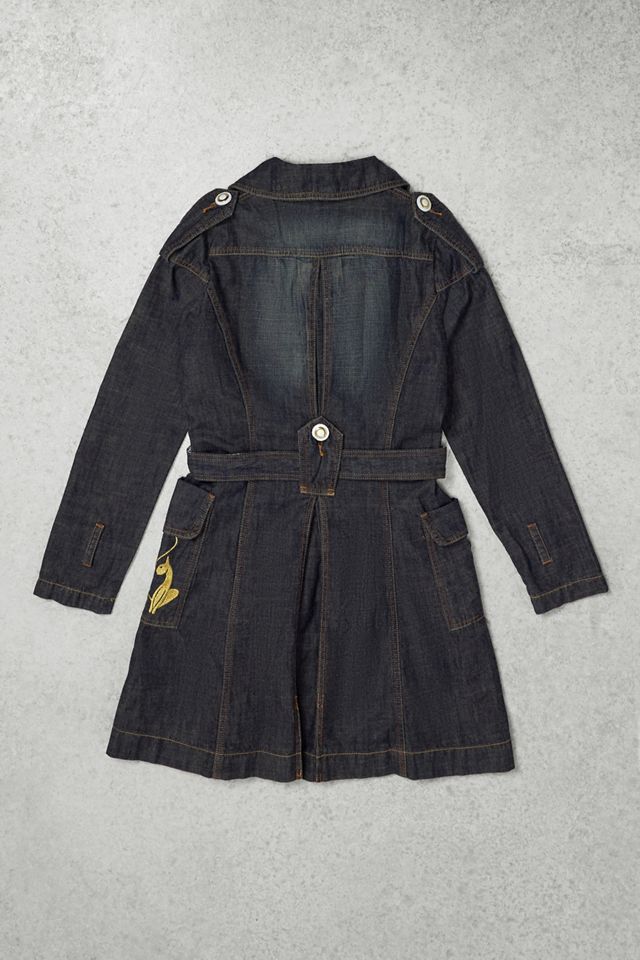 Urban Renewal One-Of-A-Kind Baby Phat Denim Trench Coat #2