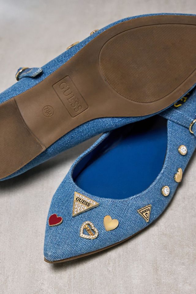 Urban Renewal One-Of-A-Kind Guess Denim Ballet Flats #1