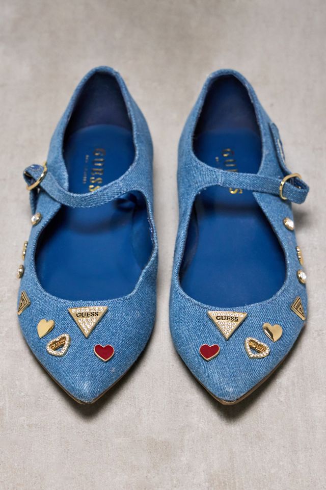 Urban Renewal One-Of-A-Kind Guess Denim Ballet Flats #2