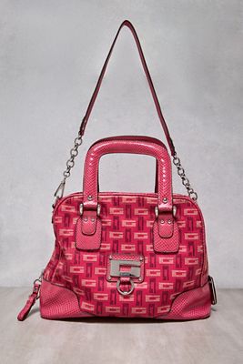 Urban Renewal One-Of-A-Kind Guess Pink Monogram Bag