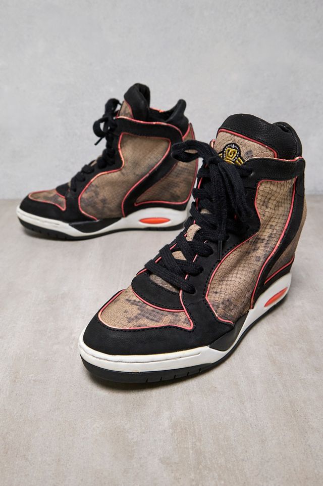 Urban Renewal One-Of-A-Kind Ash Snake Print Wedge Trainers #1