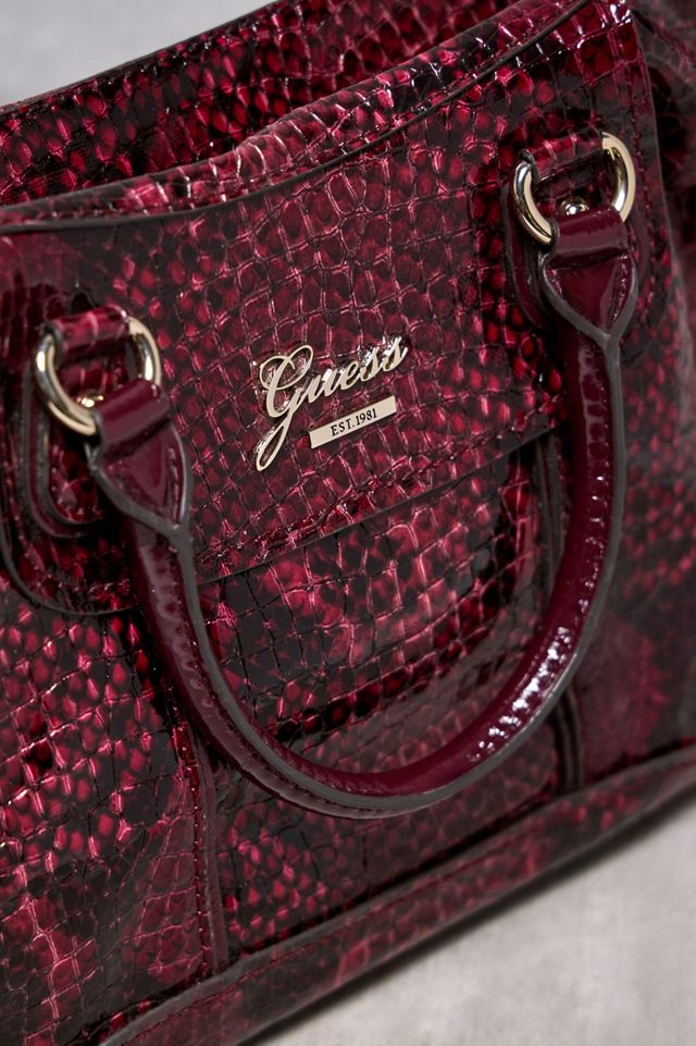Urban Renewal One-Of-A-Kind Guess Burgundy Snake Handbag #1