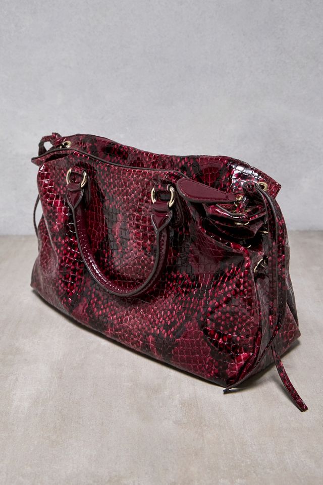 Urban Renewal One-Of-A-Kind Guess Burgundy Snake Handbag #2