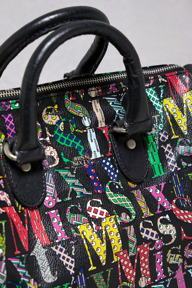 Urban Renewal One-Of-A-Kind Miss Sixty Black Logo Bowler Bag #1