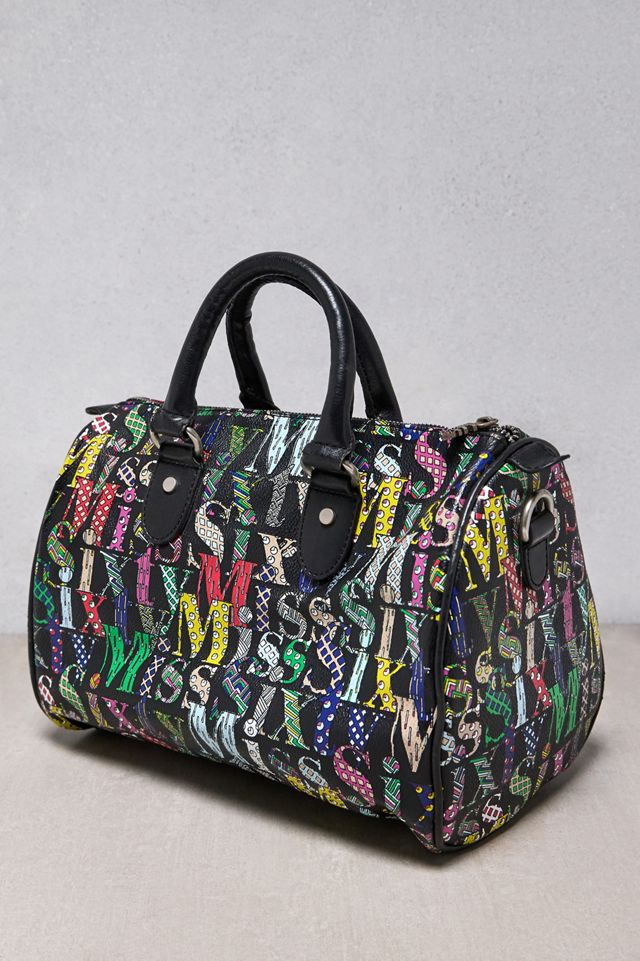 Urban Renewal One-Of-A-Kind Miss Sixty Black Logo Bowler Bag #2