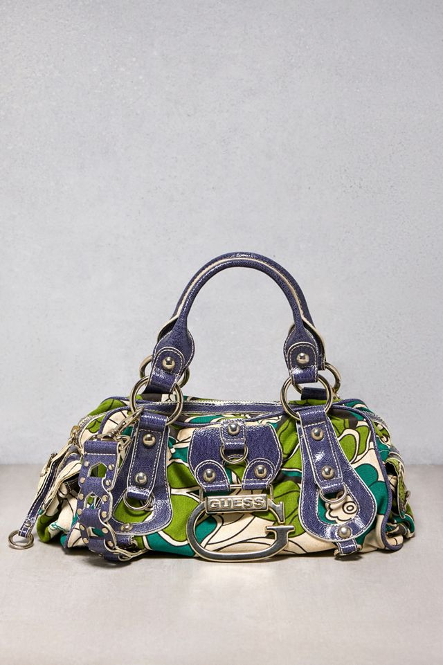 Urban Renewal One-Of-A-Kind Guess Green Floral Handbag