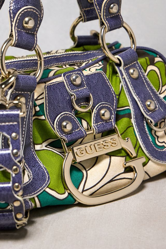 Urban Renewal One-Of-A-Kind Guess Green Floral Handbag #1