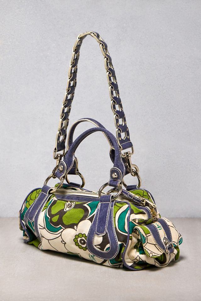 Urban Renewal One-Of-A-Kind Guess Green Floral Handbag #2