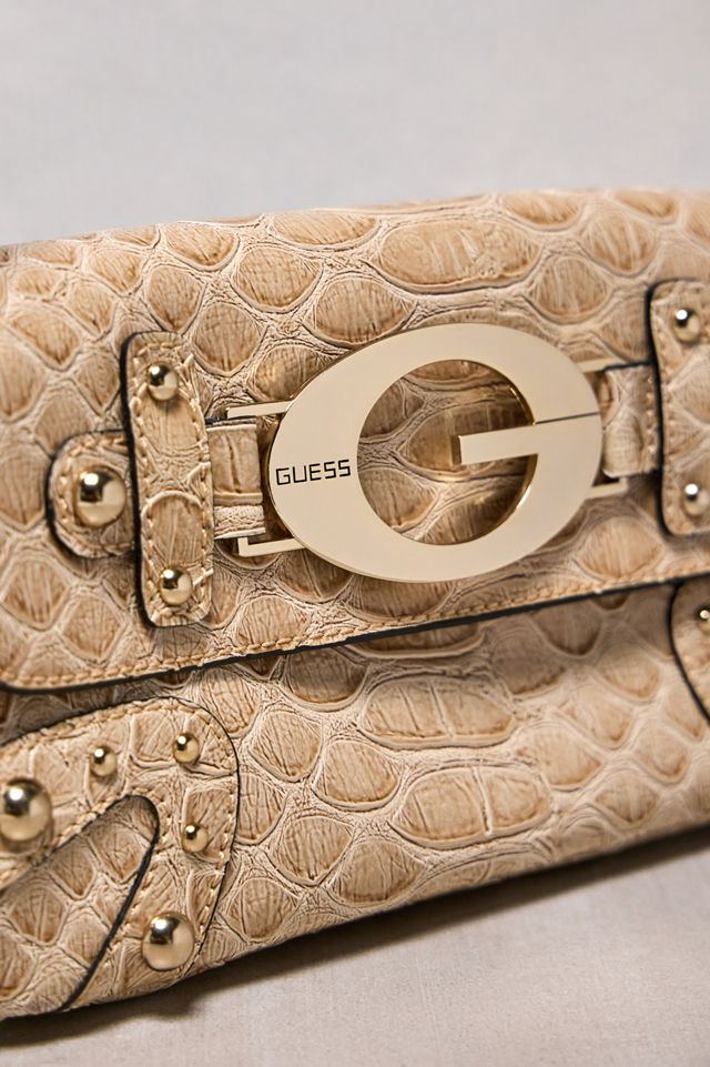Urban Renewal One-Of-A-Kind Guess Beige Croc Shoulder Bag #1