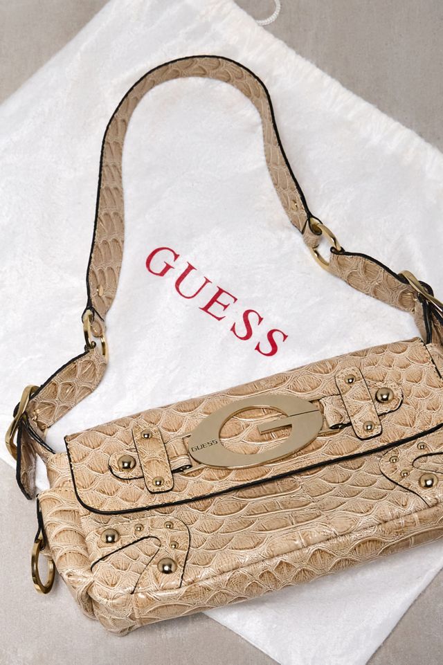 Urban Renewal One-Of-A-Kind Guess Beige Croc Shoulder Bag #3