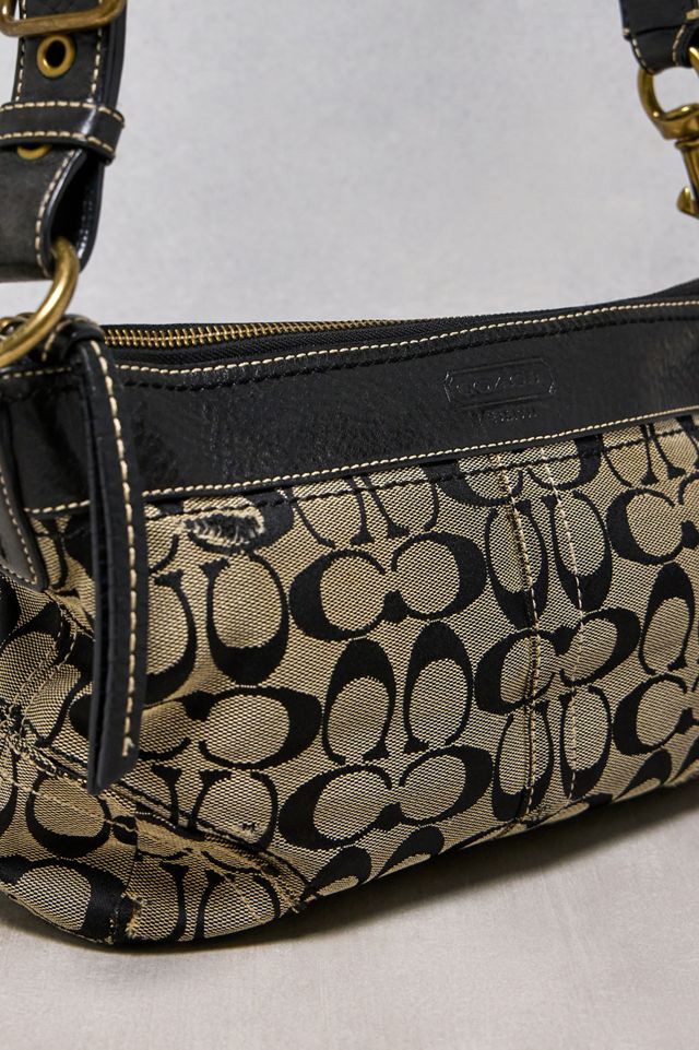 Urban Renewal One-Of-A-Kind Coach Black & Beige Monogram Bag #1