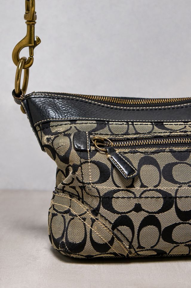 Urban Renewal One-Of-A-Kind Coach Black & Beige Monogram Bag #2