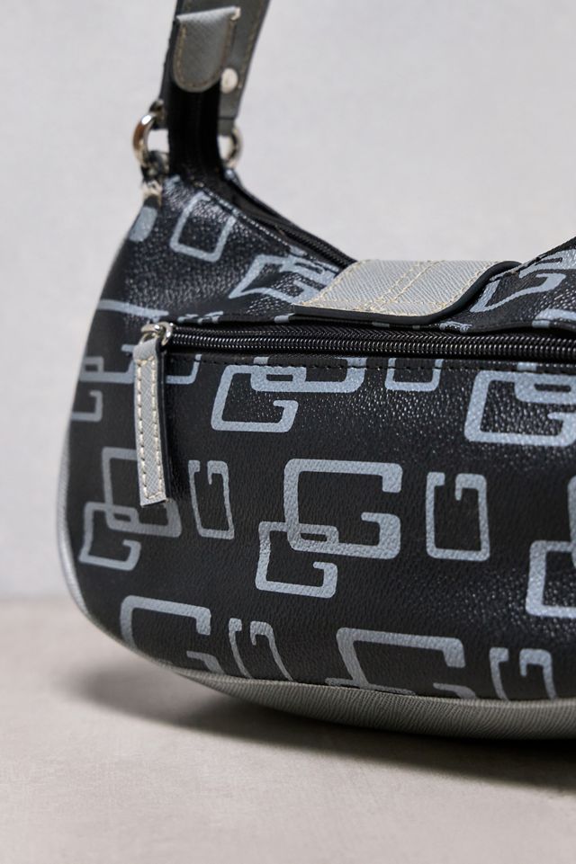 Urban Renewal One-Of-A-Kind Guess Black & Grey Monogram Bag #2