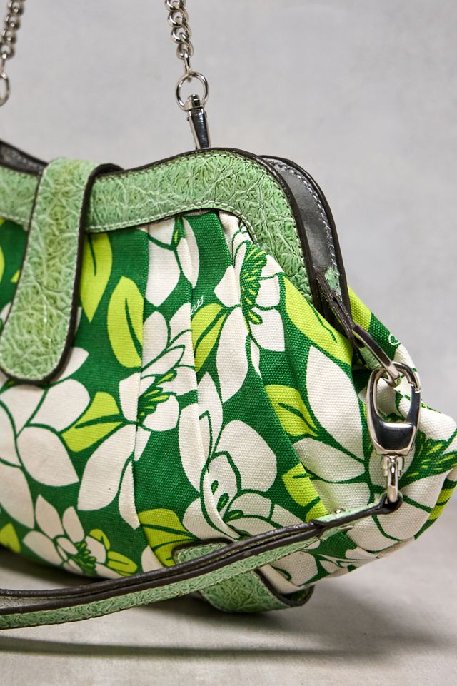 Urban Renewal One-Of-A-Kind Guess Green Floral Handbag #2