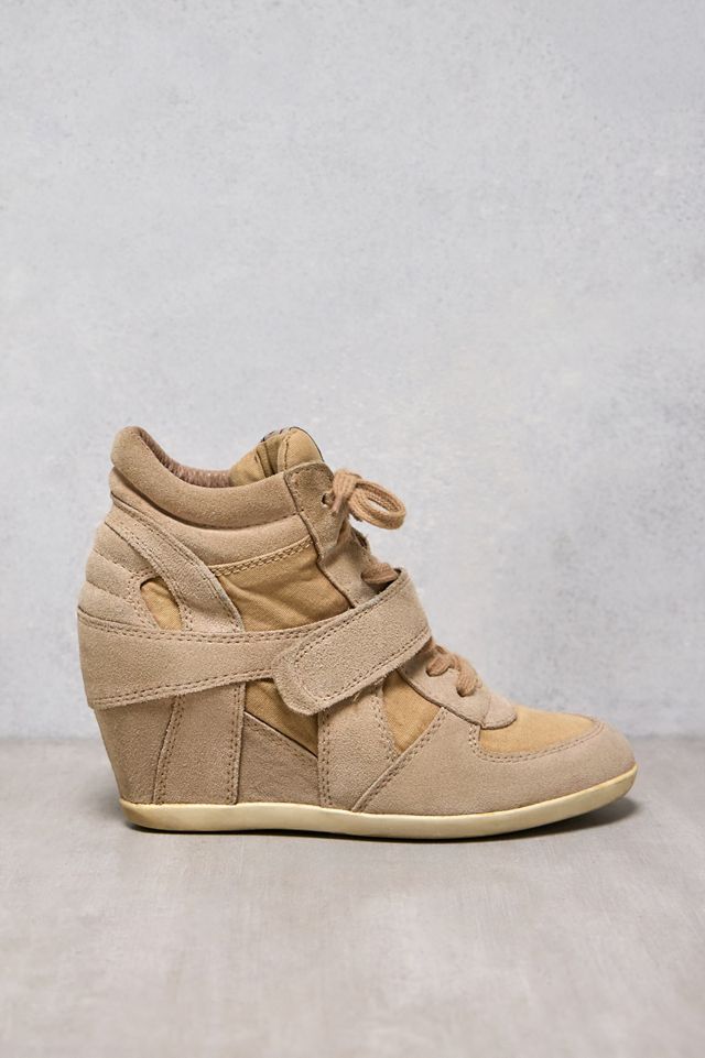 Urban Renewal One-Of-A-Kind Ash Tan Suede Wedge Trainers