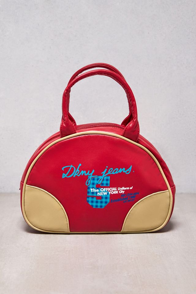 Urban Renewal One-Of-A-Kind DKNY Jeans Red Bowling Bag