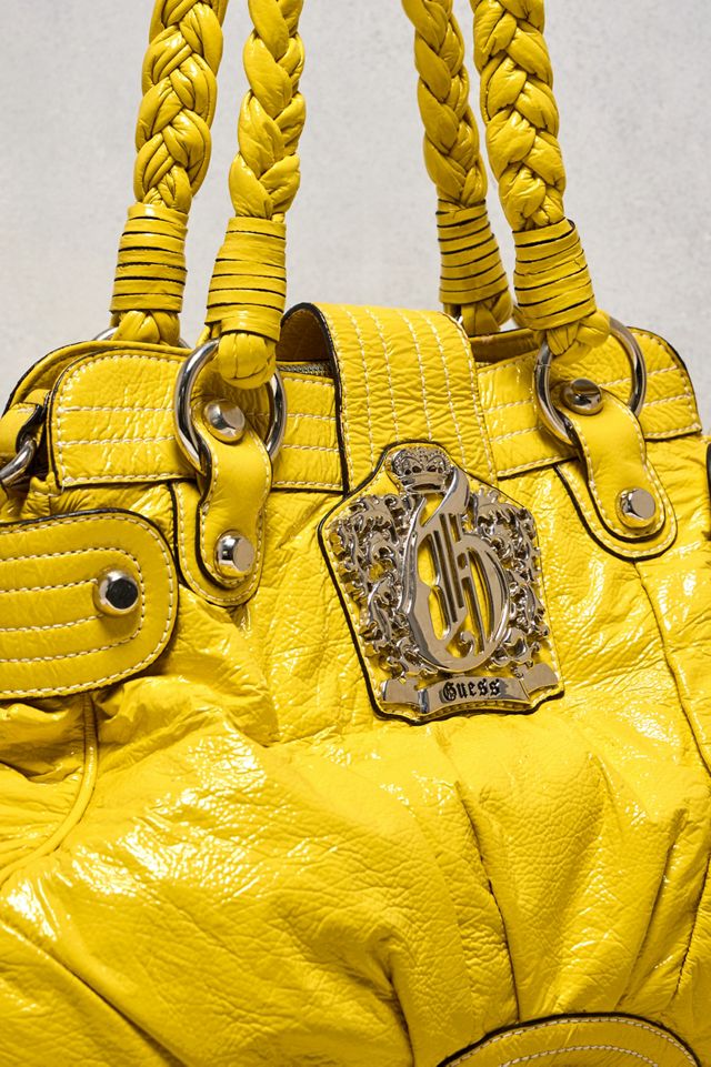 Urban Renewal One-Of-A-Kind Guess Yellow Handbag | Urban Outfitters UK