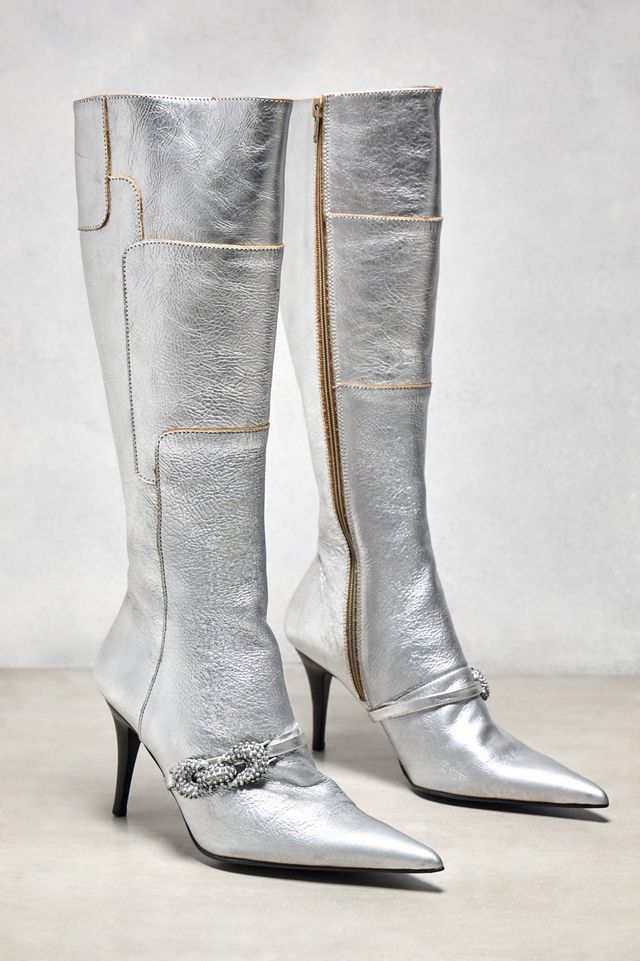 Urban Renewal One-Of-A-Kind Pixie Collective Angello Metallic Boots #1