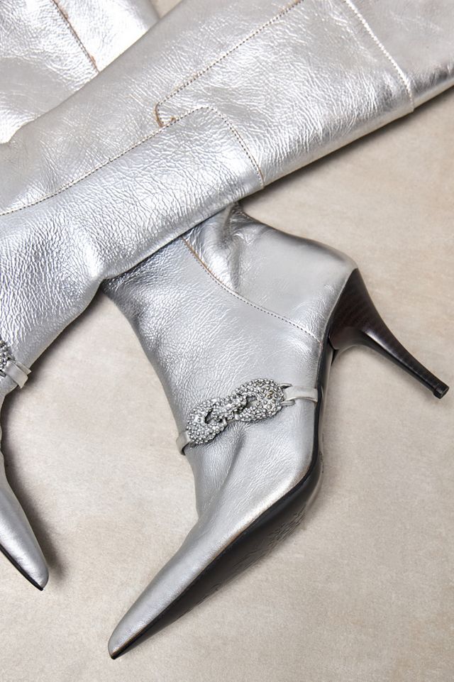 Urban Renewal One-Of-A-Kind Pixie Collective Angello Metallic Boots #2