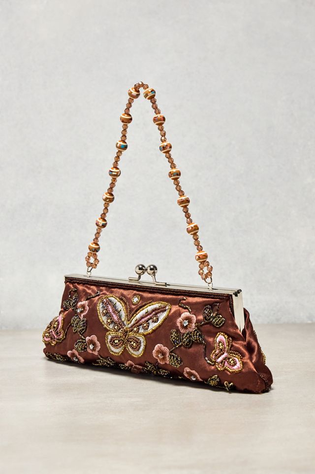 Urban Renewal One-Of-A-Kind Pixie Collective Brown Embroidered Bag #1