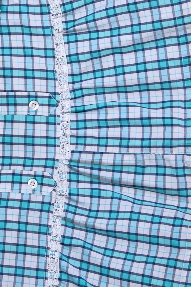 Urban Renewal One-Of-A-Kind x Dearloved Rework Check Frill Skirt Belt #1
