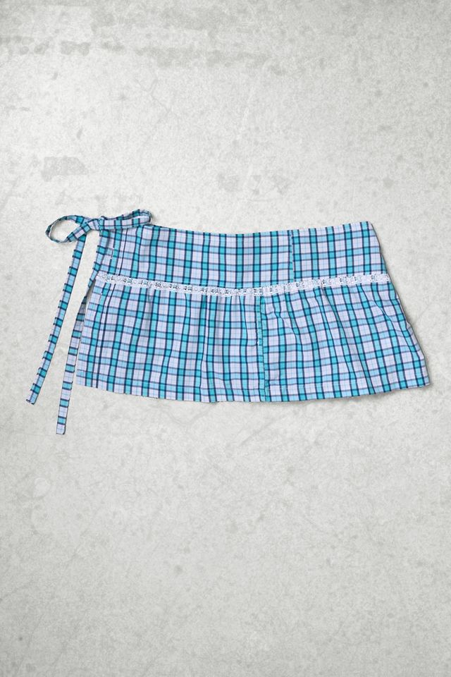 Urban Renewal One-Of-A-Kind x Dearloved Rework Check Frill Skirt Belt #2