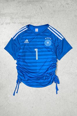 Urban Renewal One-Of-A-Kind x Dearloved Rework Deutscher Tie Side Football T-Shirt