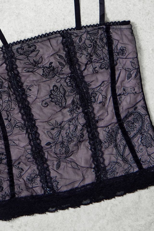 One-Of-A-Kind x Pixie Collective Whimsy Goth Pink Lace Overlay Cami #1