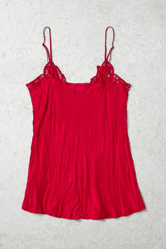 One-Of-A-Kind x Pixie Collective Whimsy Goth Warehouse Red Beaded Satin Cami #2