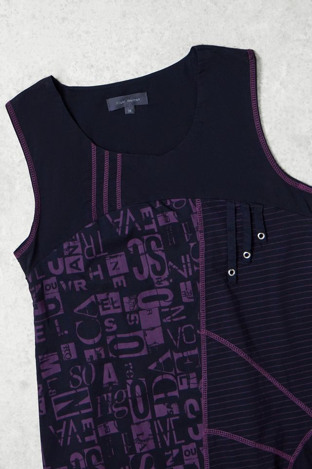 One-Of-A-Kind x Pixie Collective Whimsy Goth Kiabi Black & Purple Graphic Print Tunic #1