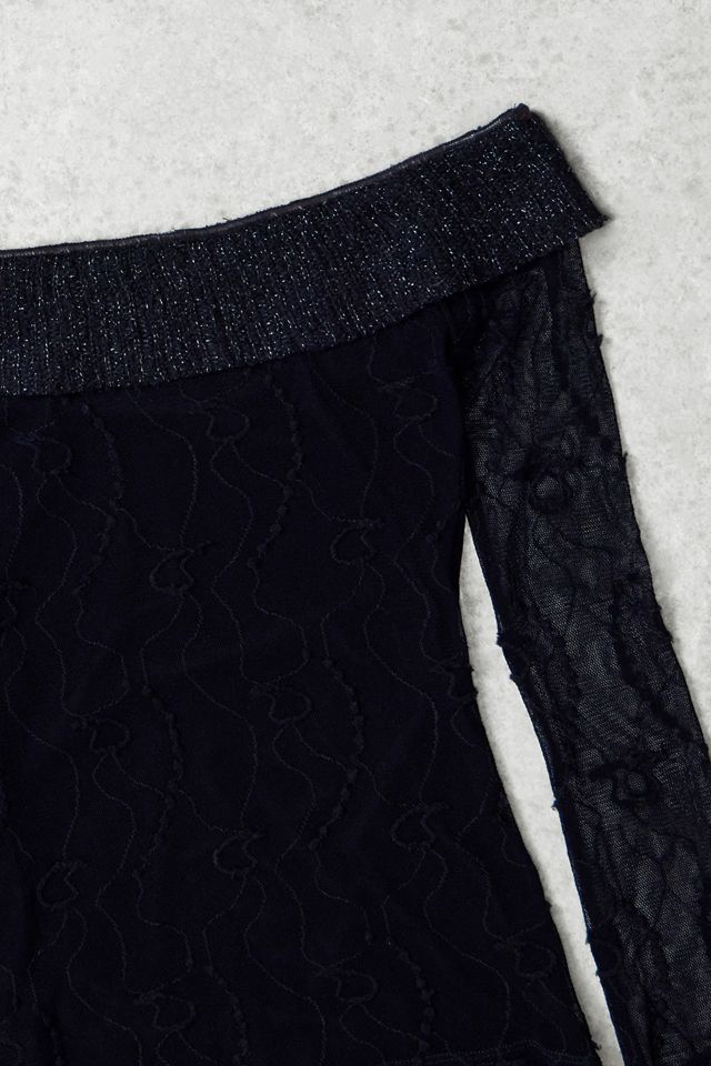 One-Of-A-Kind x Pixie Collective Whimsy Goth Morgan Micro Mesh Knit Collar Top #1