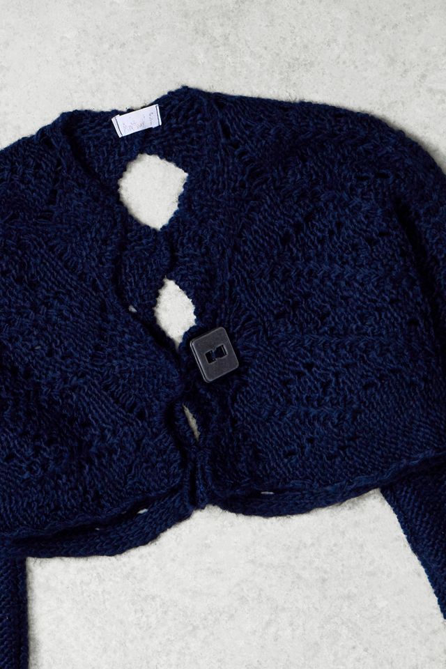 One-Of-A-Kind x Pixie Collective Whimsy Goth ARTHUR' F Navy Knit Bolero #1
