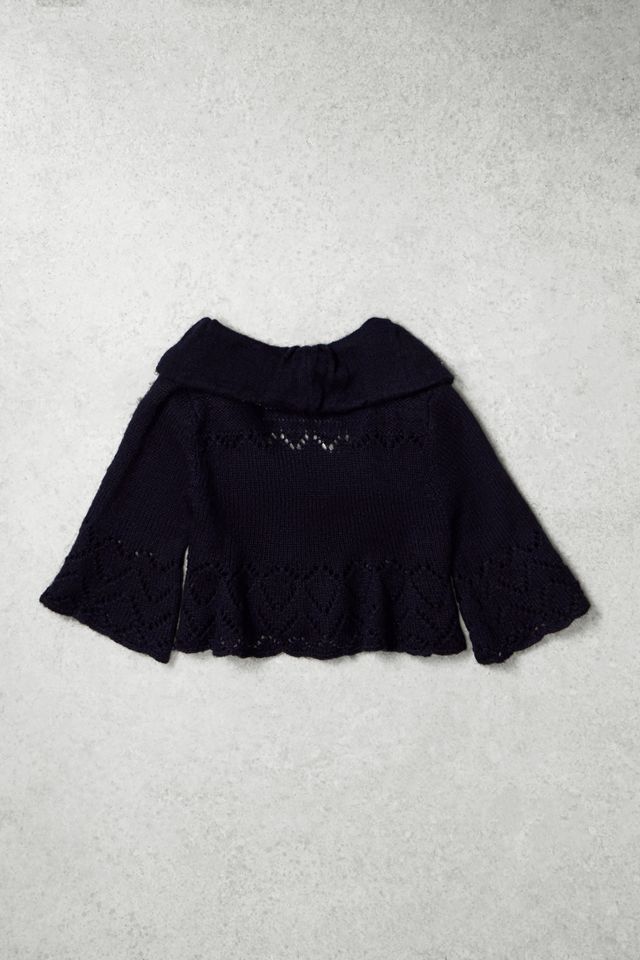 One-Of-A-Kind x Pixie Collective Whimsy Goth Miss Selfridge Black Knit Babydoll Swing Cardigan #2