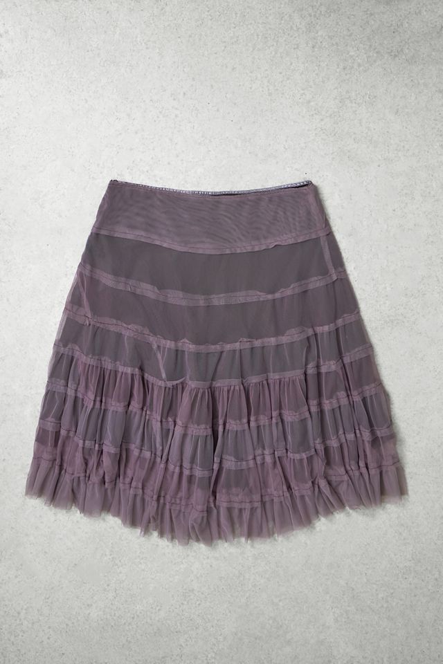 One-Of-A-Kind x Pixie Collective Whimsy Goth Papaya Layered Skirt #2