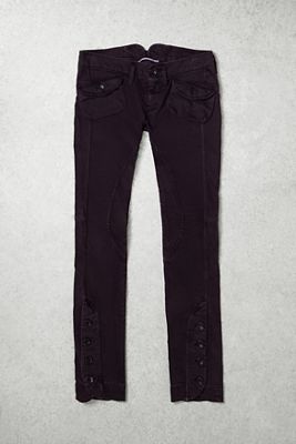 One-Of-A-Kind x Pixie Collective Whimsy Goth Nolita Denimes Brown Skinny Trousers