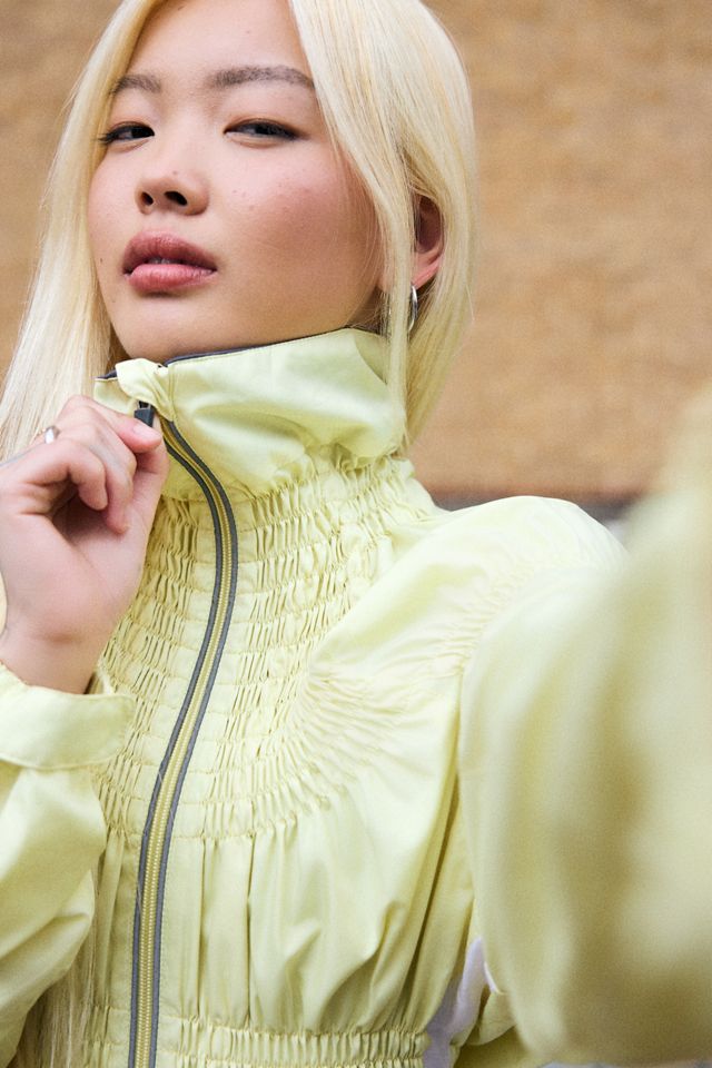 One-Of-A-Kind x OFFSET CONCEPT Rework Yellow Shirred Tech Jacket #3