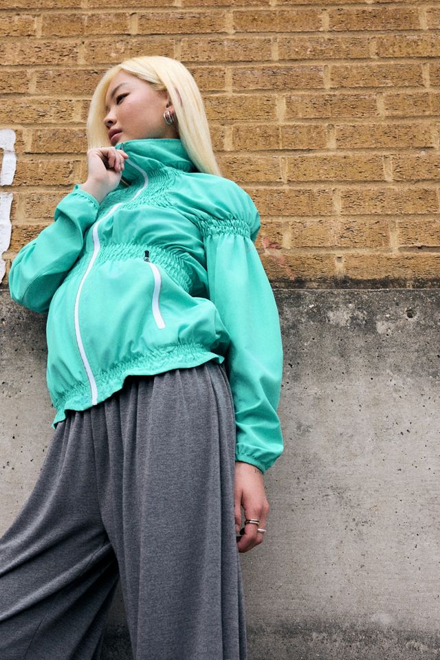 One-Of-A-Kind x OFFSET CONCEPT Rework Turquoise Shirred Tech Jacket #1