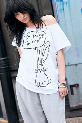 One-Of-A-Kind x Dearloved Rework Macramé White Hip Hop Tee