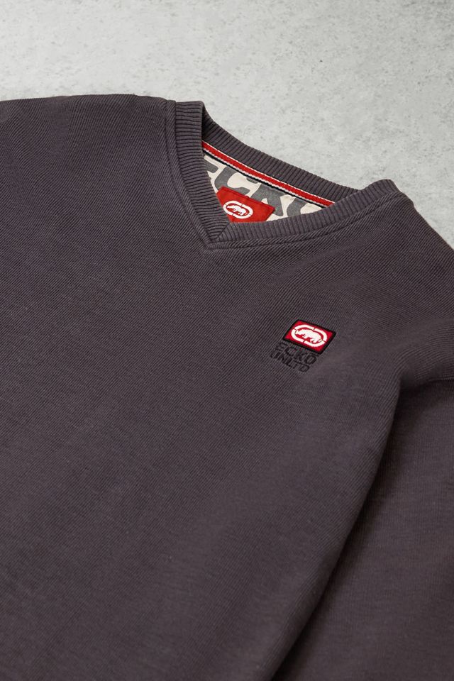 One-Of-A-Kind Ecko Black V-Neck Knit Jumper #1