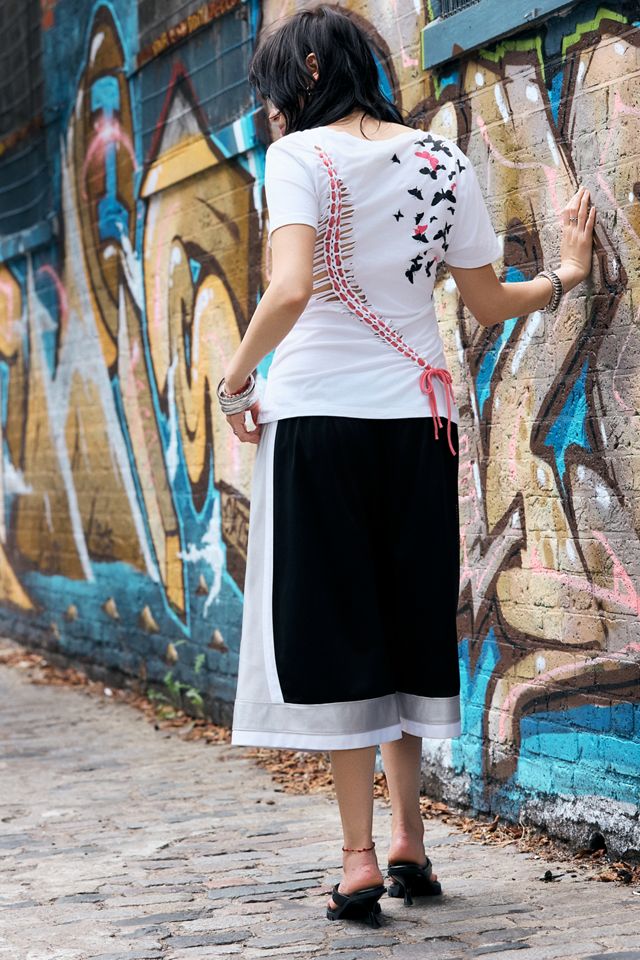 One-Of-A-Kind x Dearloved Rework Macramé Oakley Butterfly Tee #2