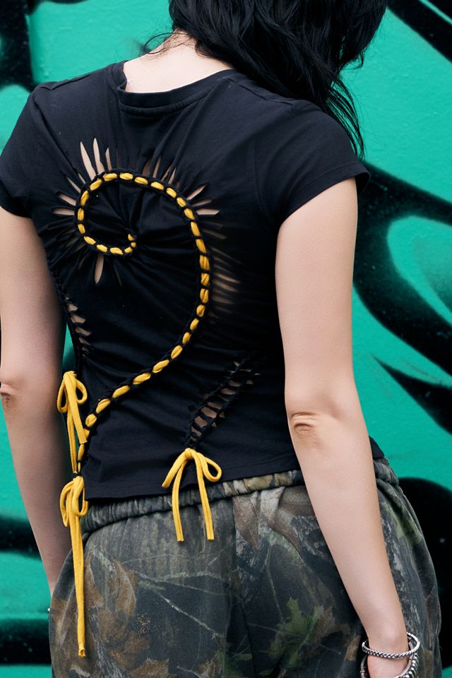 One-Of-A-Kind x Dearloved Rework Macramé Bench Tee #1