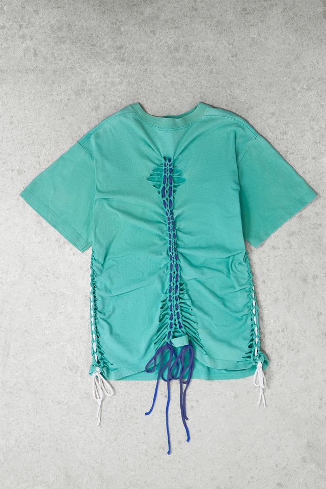 One-Of-A-Kind x Dearloved Rework Macramé Stussy T-Shirt #1