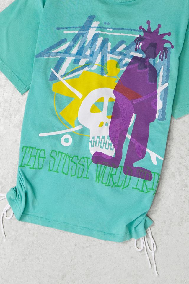 One-Of-A-Kind x Dearloved Rework Macramé Stussy T-Shirt #2