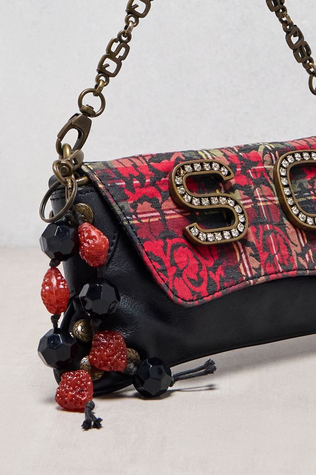 One-Of-A-Kind SQ Check Print Baguette Bag #1