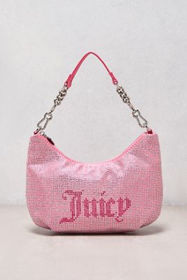 One-Of-A-Kind Y2K Designer Juicy Couture Pink Diamante Mini Shoulder Bag 