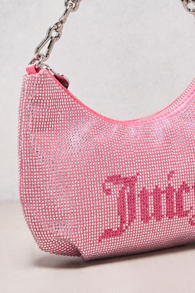 One-Of-A-Kind Y2K Designer Juicy Couture Pink Diamante Mini Shoulder Bag  #1